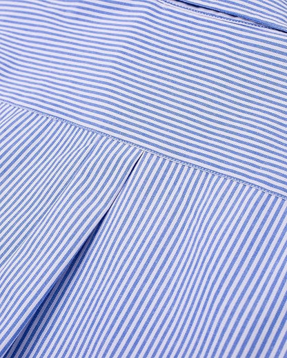 Button Up Distressed Blouse - House of FaSHUN by Shun Melson