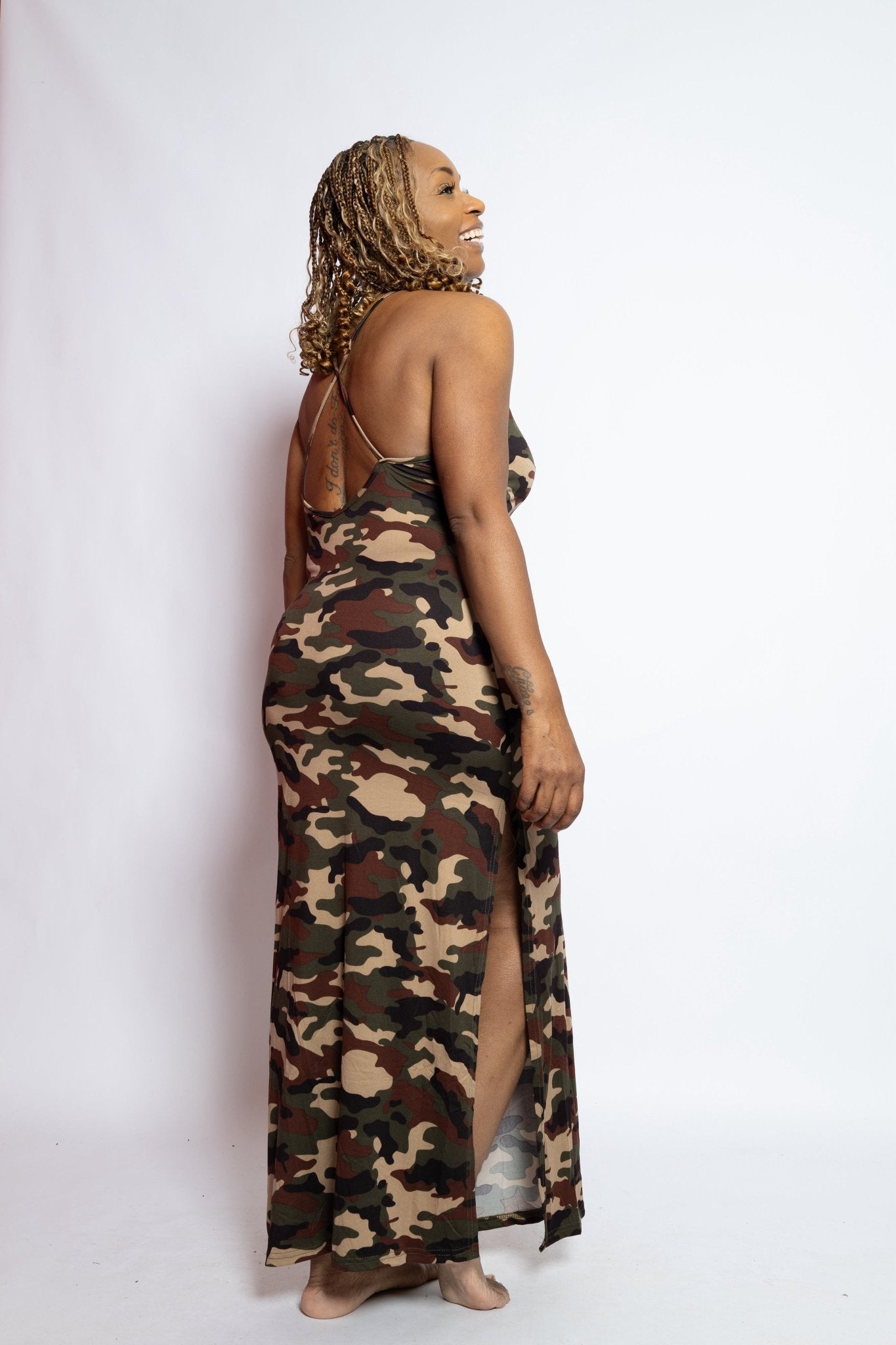 Camo Tank Dress - House of FaSHUN by Shun Melson