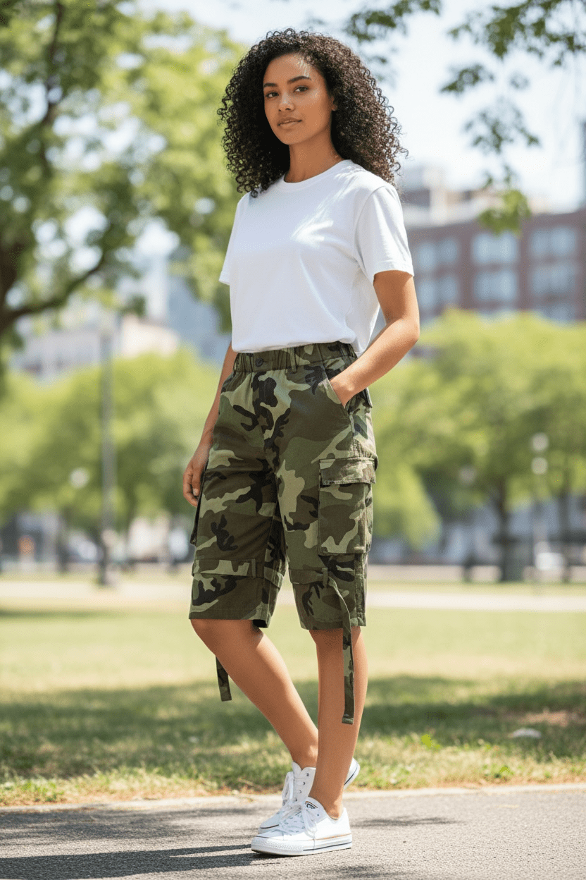 Cargo Bow Shorts - House of FaSHUN by Shun Melson