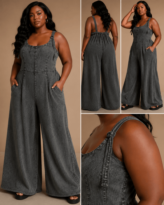 Chambray Jumpsuit - House of FaSHUN by Shun Melson