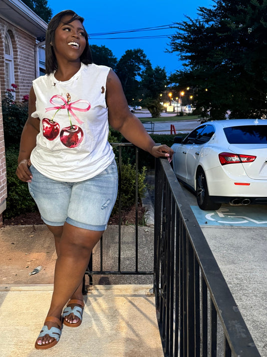 Cherry Tee - House of FaSHUN by Shun Melson