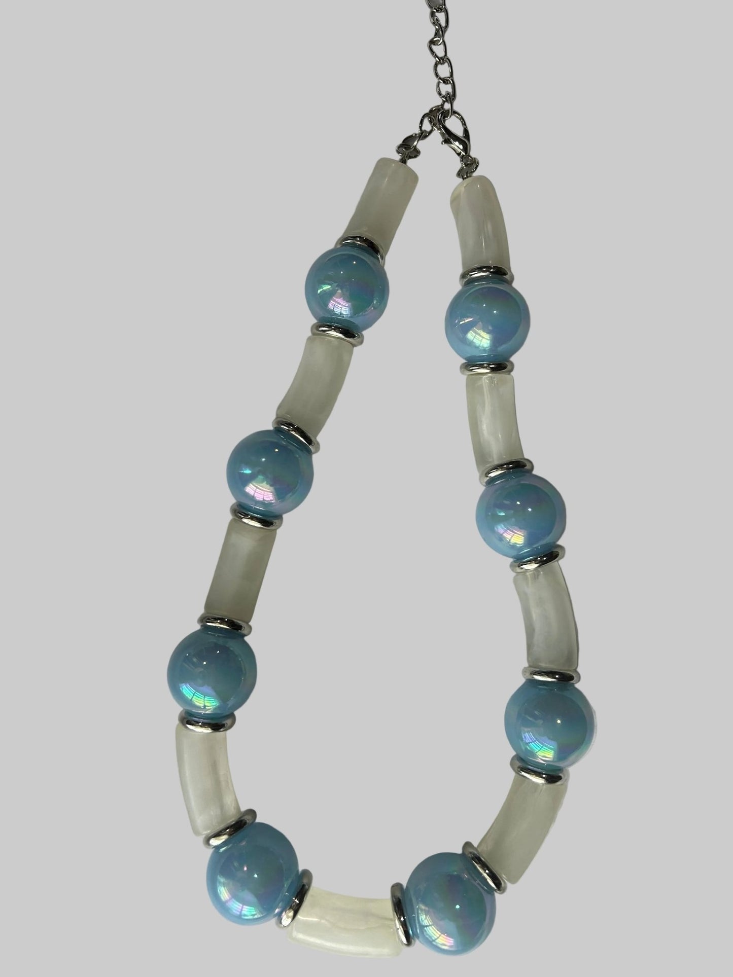 Chunky Ball & Stone Statement Necklace - House of FaSHUN by Shun Melson