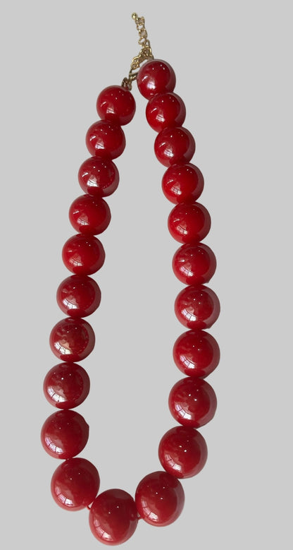 Chunky Ball & Stone Statement Necklace - House of FaSHUN by Shun Melson