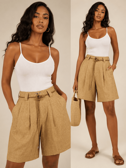 Coastal Breeze Woven Shorts - House of FaSHUN by Shun Melson
