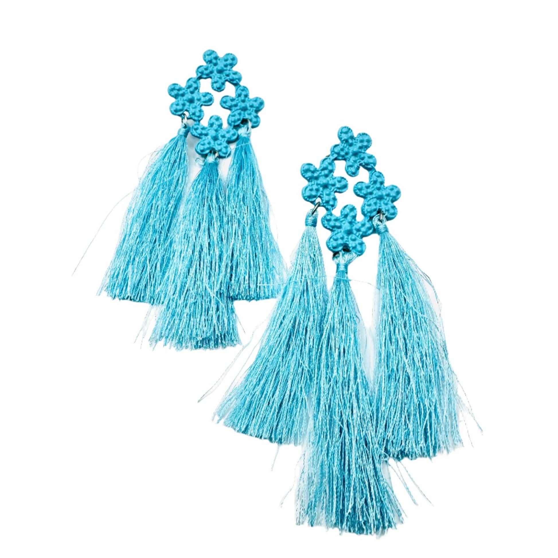 Color Fringe Earrings - House of FaSHUN by Shun Melson