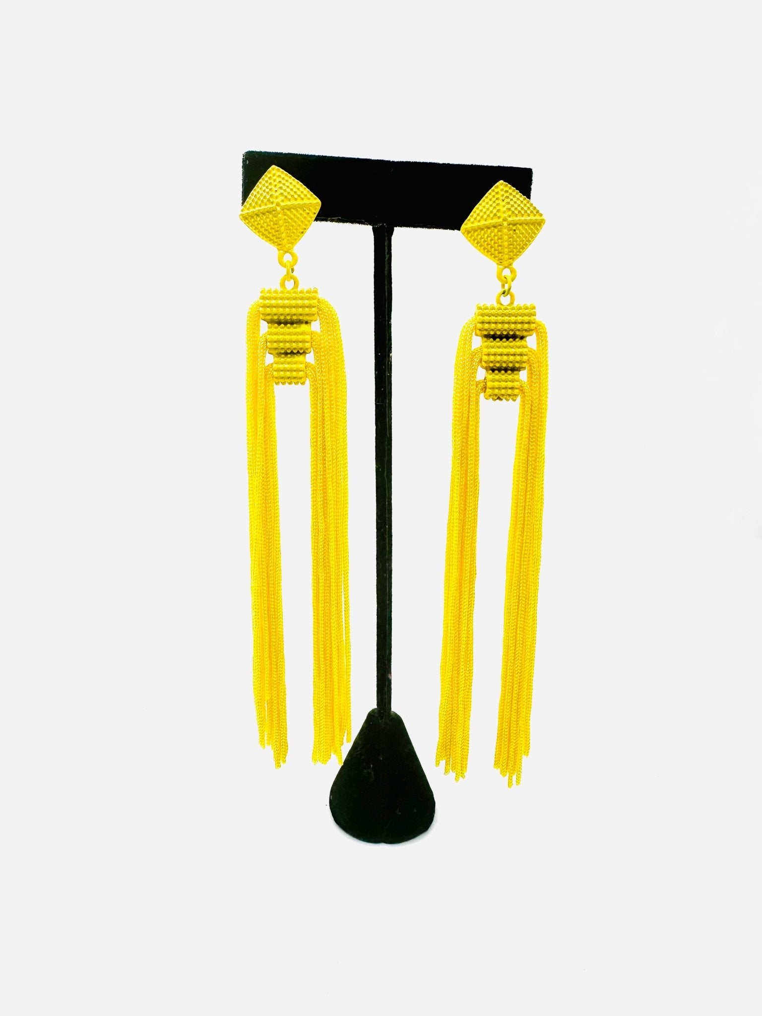 Color Fringe Earrings - House of FaSHUN by Shun Melson