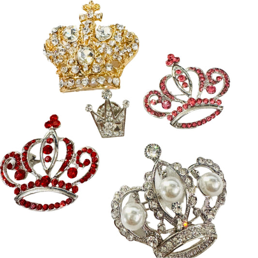 Crown Brooch Pins - House of FaSHUN by Shun Melson