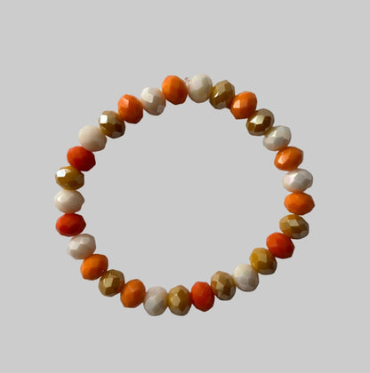 Crystal Faceted Bead Stretch Bracelet - House of FaSHUN by Shun Melson