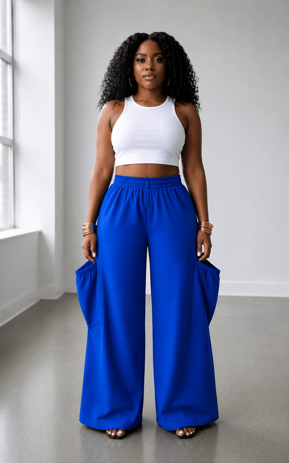 Deep Pocket Palazzo Pants - House of FaSHUN by Shun Melson