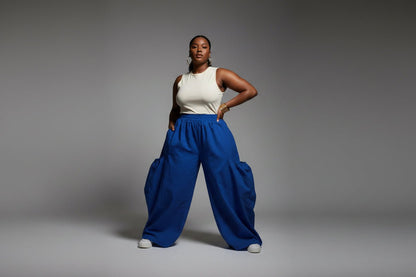 Deep Pocket Palazzo Pants - House of FaSHUN by Shun Melson