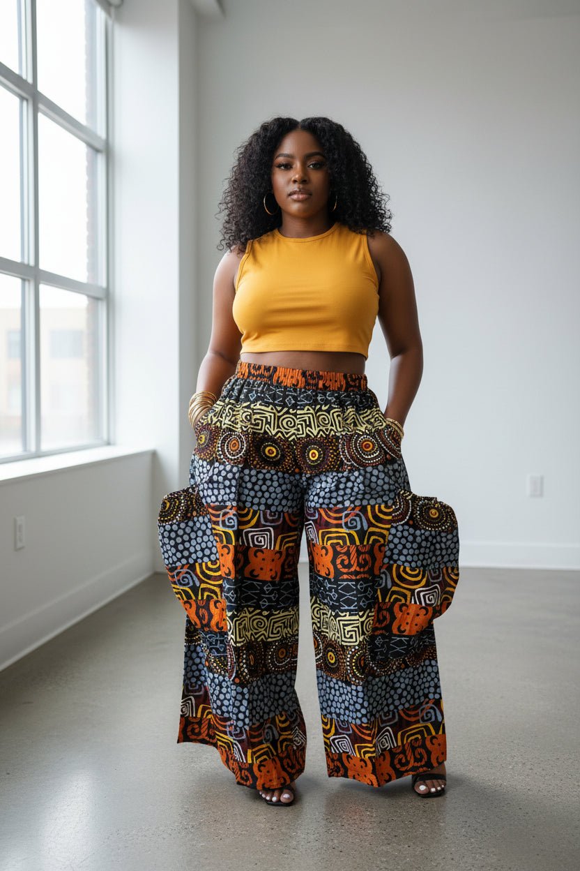 Deep Pocket Palazzo Pants - House of FaSHUN by Shun Melson