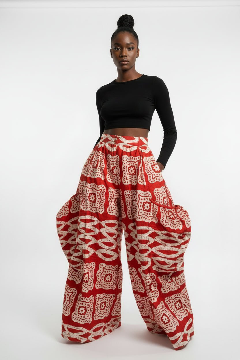 Deep Pocket Palazzo Pants - House of FaSHUN by Shun Melson