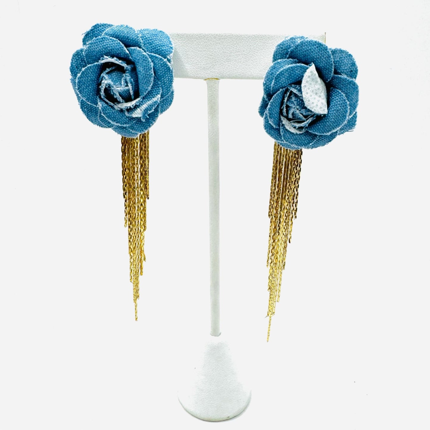 Denim Earrings - House of FaSHUN by Shun Melson