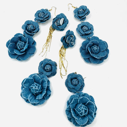 Denim Earrings - House of FaSHUN by Shun Melson