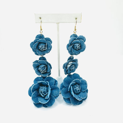 Denim Earrings - House of FaSHUN by Shun Melson