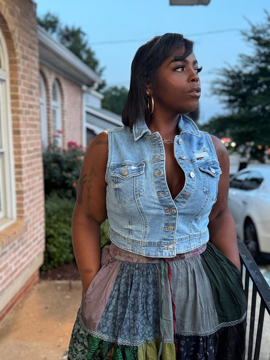 Denim Vest - House of FaSHUN by Shun Melson