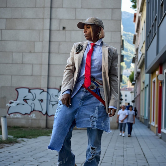 Double Denim Jeans - House of FaSHUN by Shun Melson