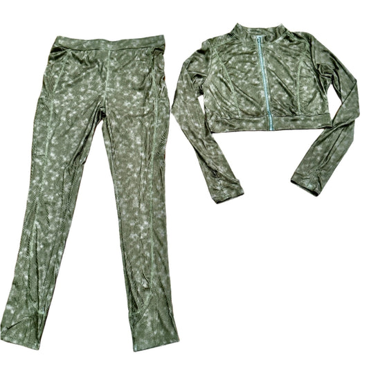 Faded Cropped Zip Up Jogger Set - House of FaSHUN by Shun Melson