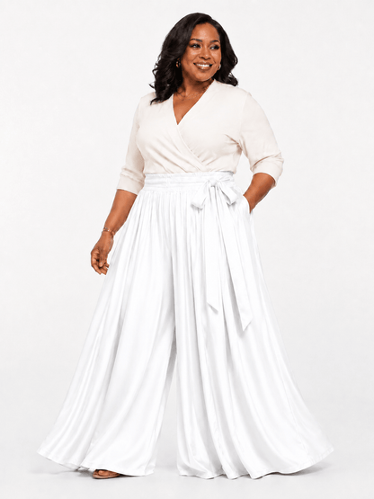 Flowy Palazzo Pants – OSFA (4–16) - House of FaSHUN by Shun Melson