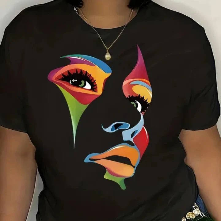 Graphic Vibrant Short Sleeve T - shirts - House of FaSHUN by Shun Melson