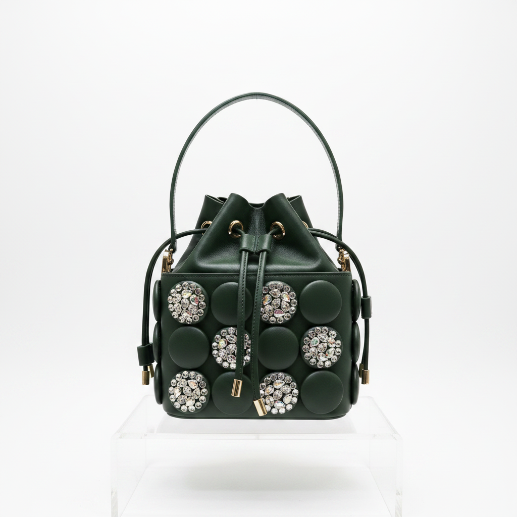Green Rhinestone Bag