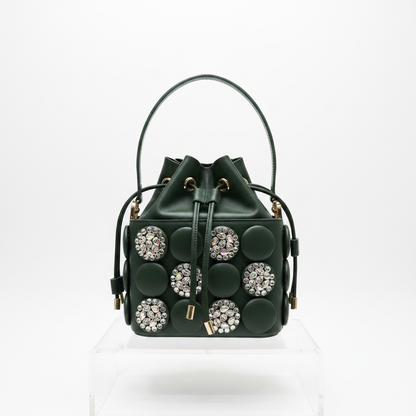Green Rhinestone Bag
