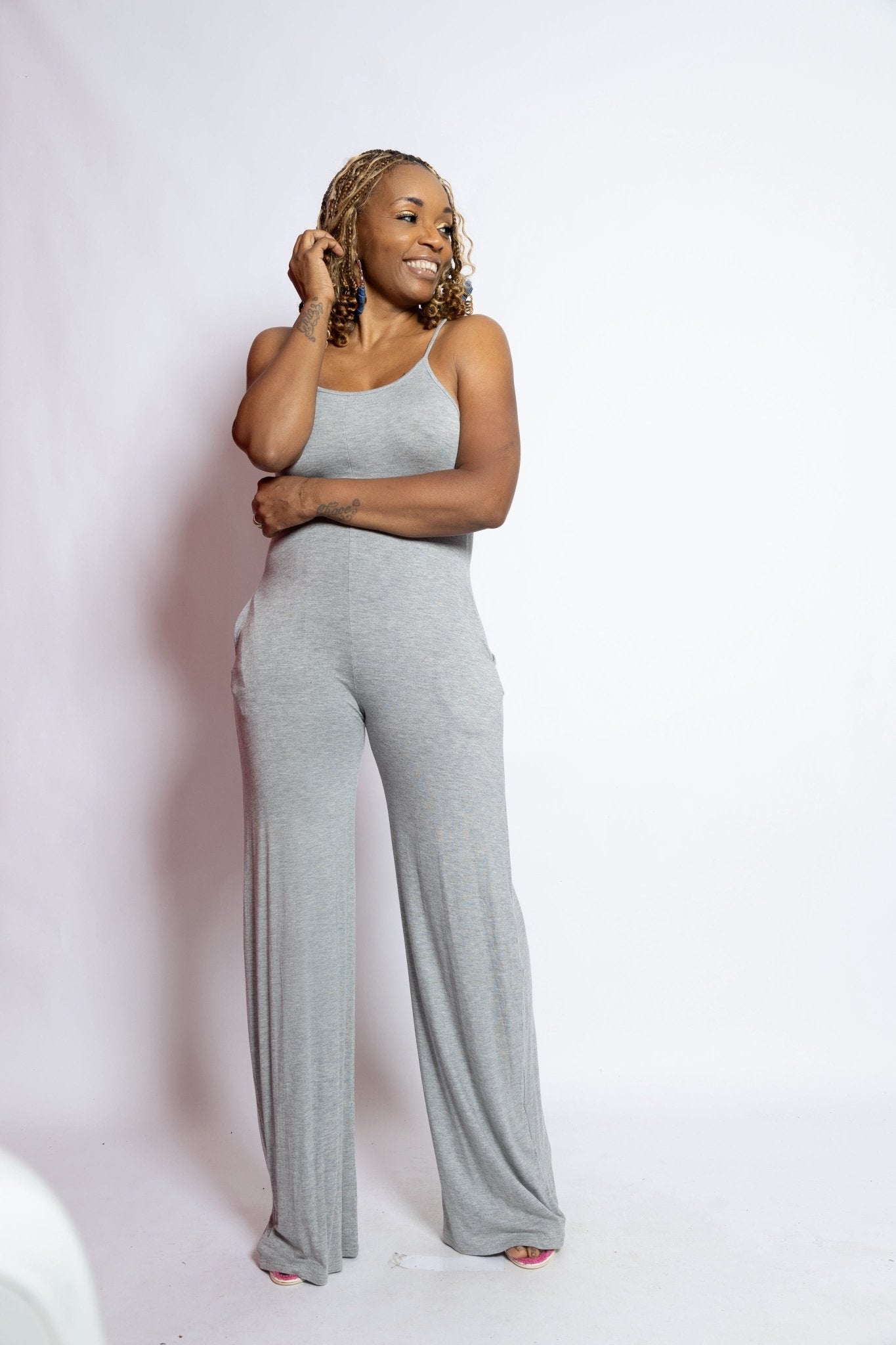 Grey Jumpsuit - House of FaSHUN by Shun Melson