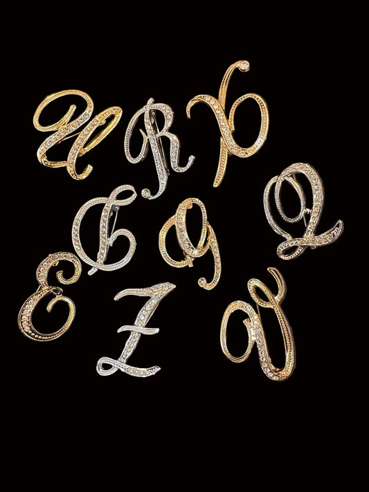 Initial Brooches - House of FaSHUN by Shun Melson