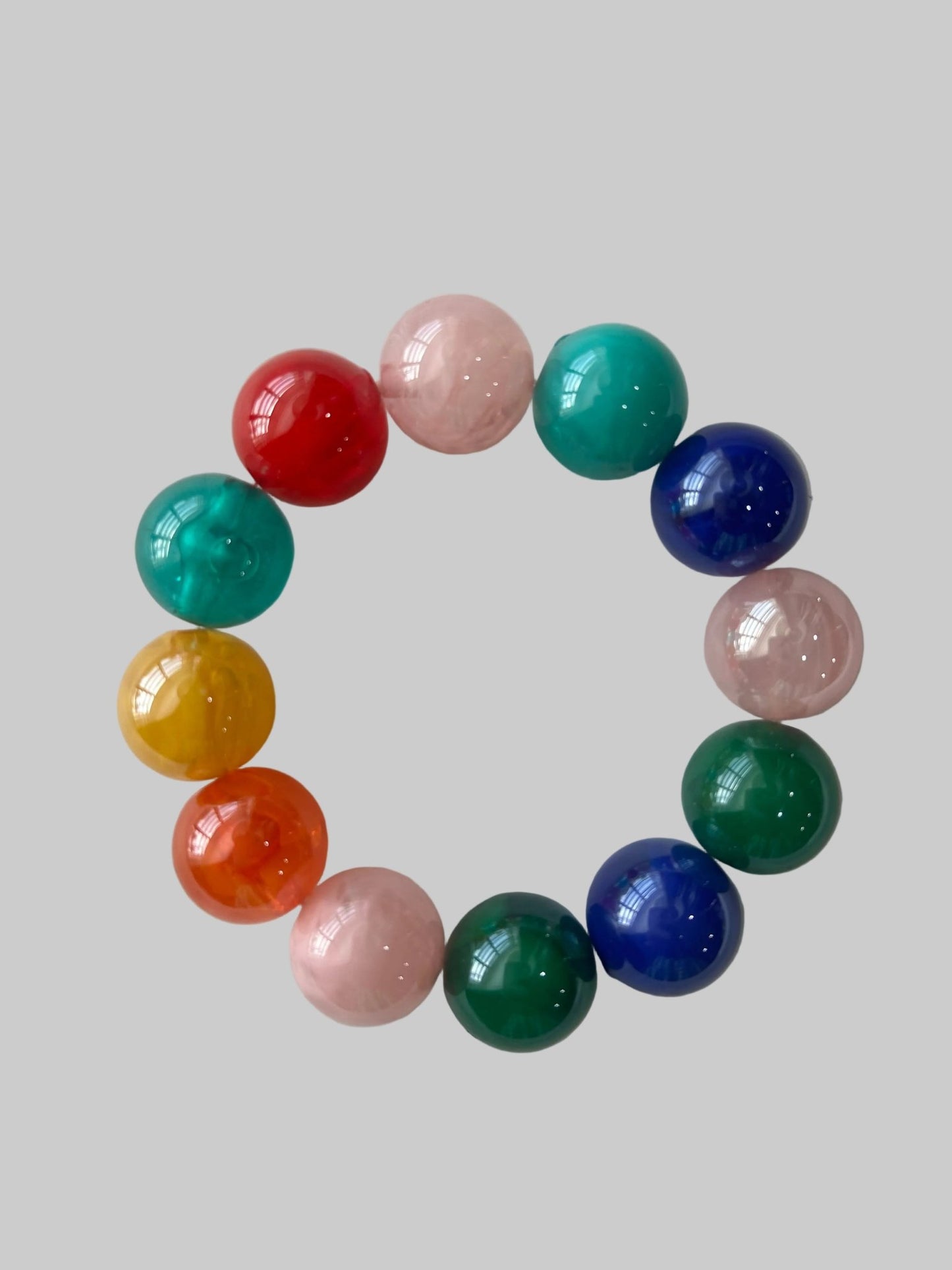 Large Ball Bead Stretch Bracelet - House of FaSHUN by Shun Melson