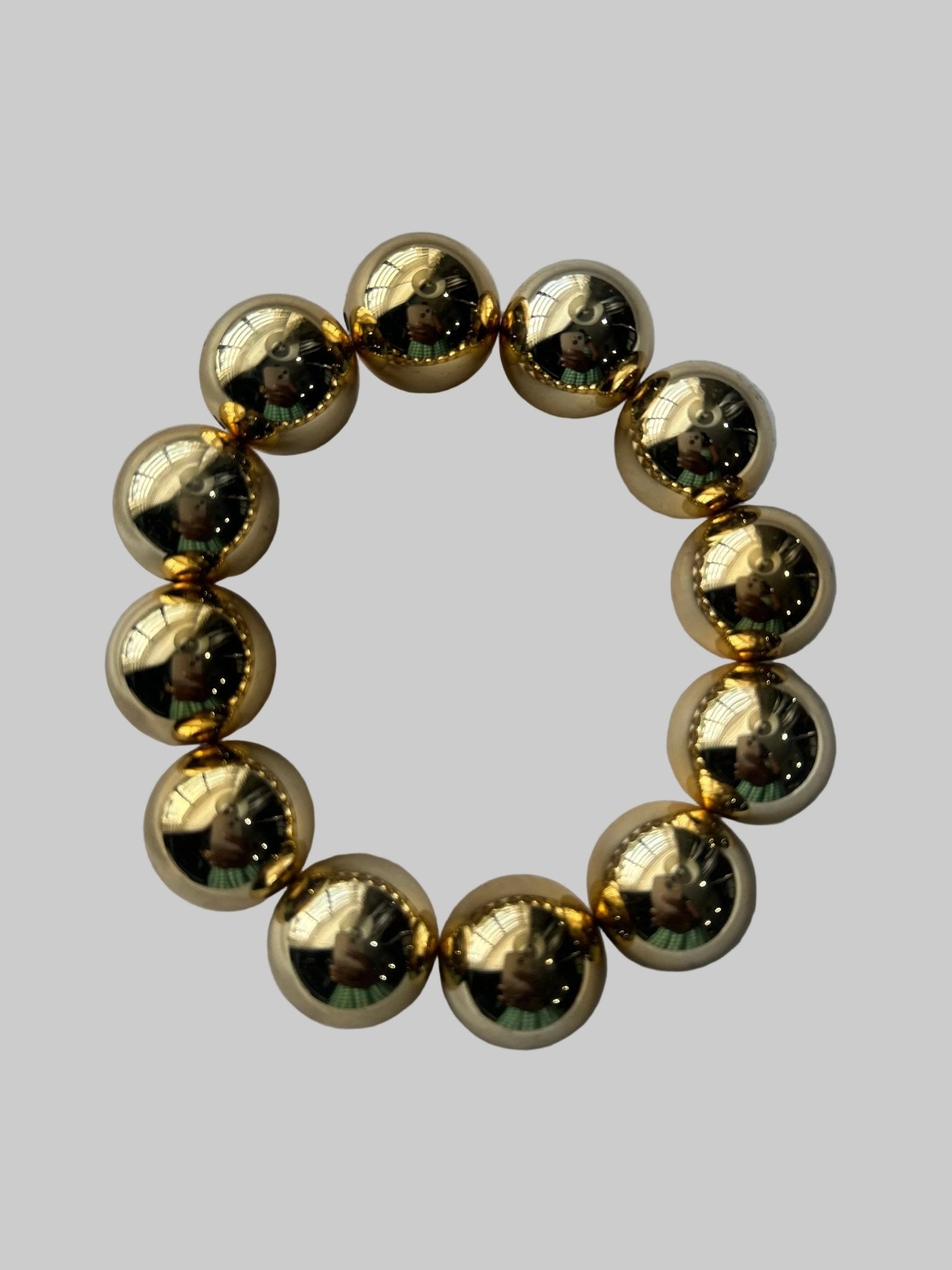 Large Ball Bead Stretch Bracelet - House of FaSHUN by Shun Melson