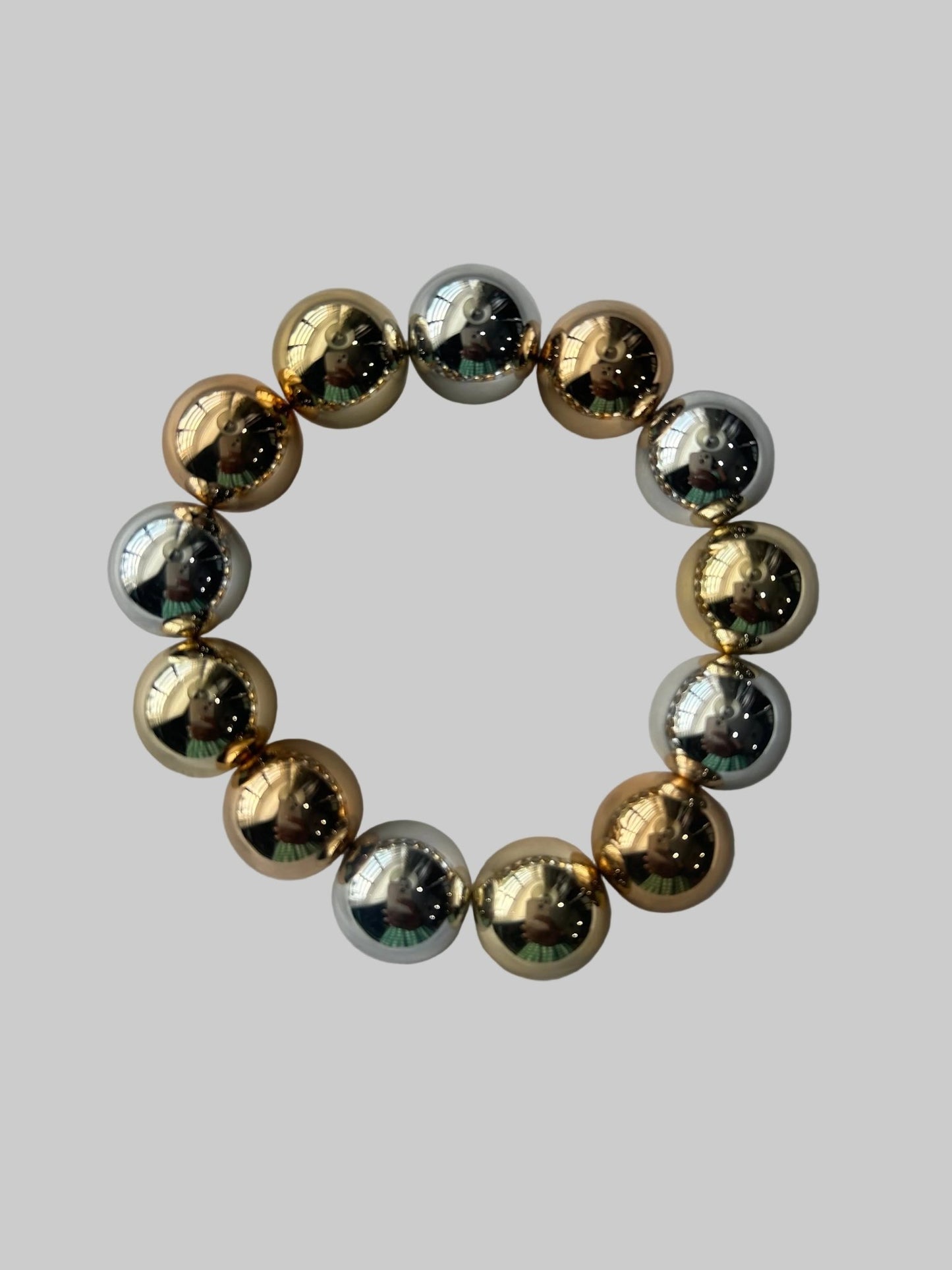 Large Ball Bead Stretch Bracelet - House of FaSHUN by Shun Melson