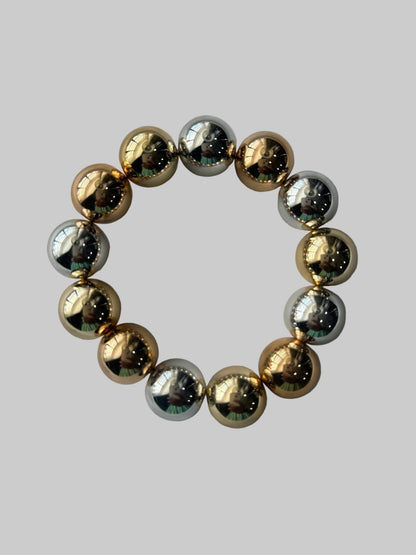 Large Ball Bead Stretch Bracelet - House of FaSHUN by Shun Melson