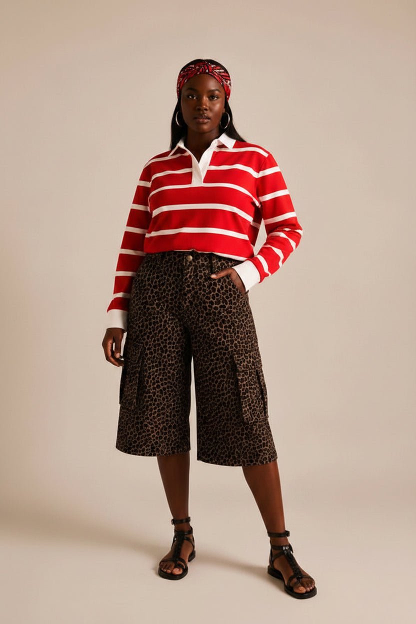 Leopard Culottes - House of FaSHUN by Shun Melson
