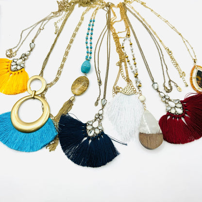 Long Dainty Pendant Necklaces - House of FaSHUN by Shun Melson