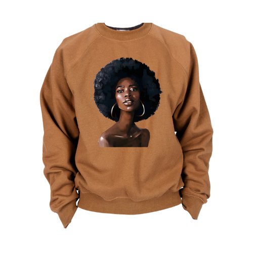 Melanin Afro Lady Tee & Sweatshirts - House of FaSHUN by Shun Melson