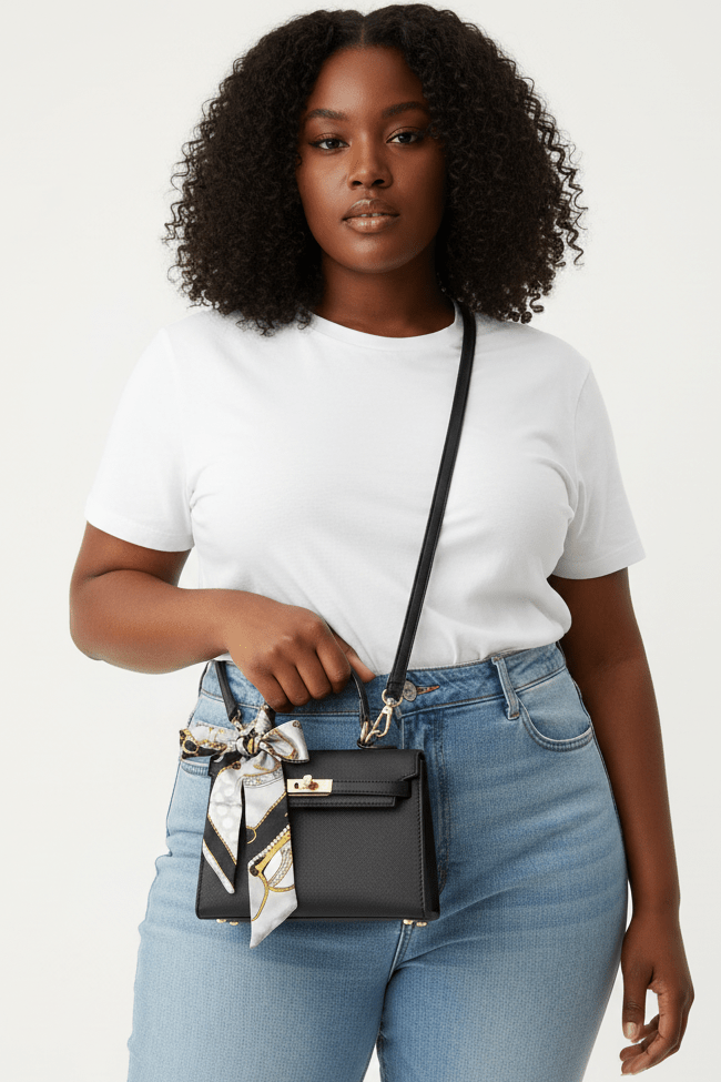 Mini Kelly Structured Bag - House of FaSHUN by Shun Melson