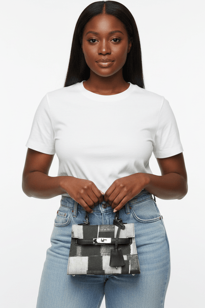 Mini Kelly Structured Bag - House of FaSHUN by Shun Melson