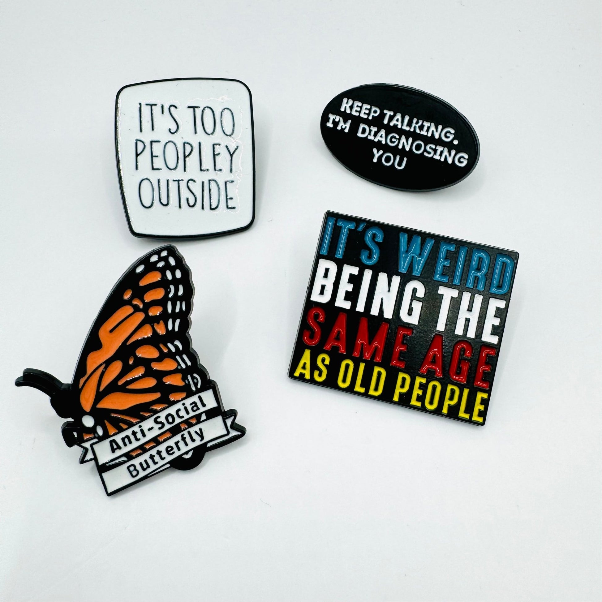 Mini Quote Brooch Pins - House of FaSHUN by Shun Melson