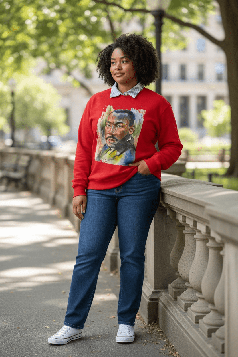 MLK Sweatshirt - House of FaSHUN by Shun Melson