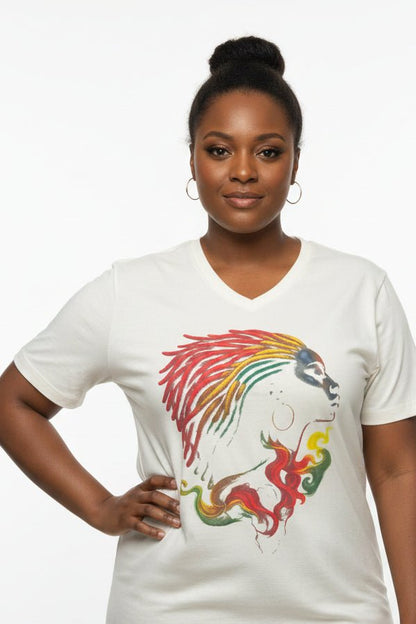 Multi Color Locs Tee - House of FaSHUN by Shun Melson