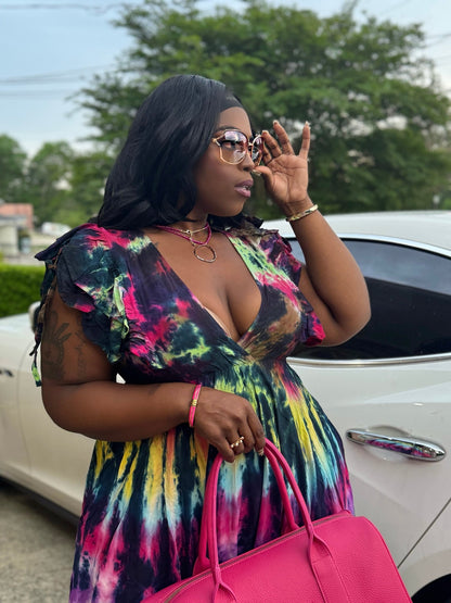 My Tye Dye Dress - House of FaSHUN by Shun Melson