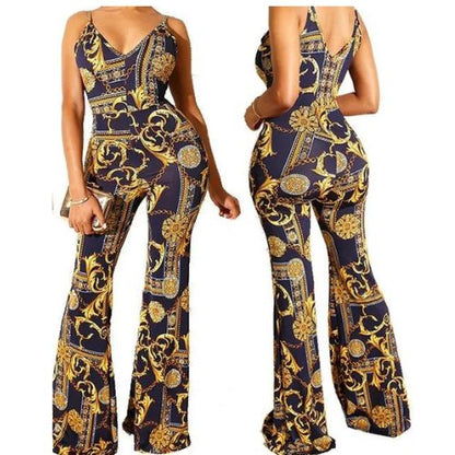 Navy Baroque Jumpsuit - House of FaSHUN by Shun Melson