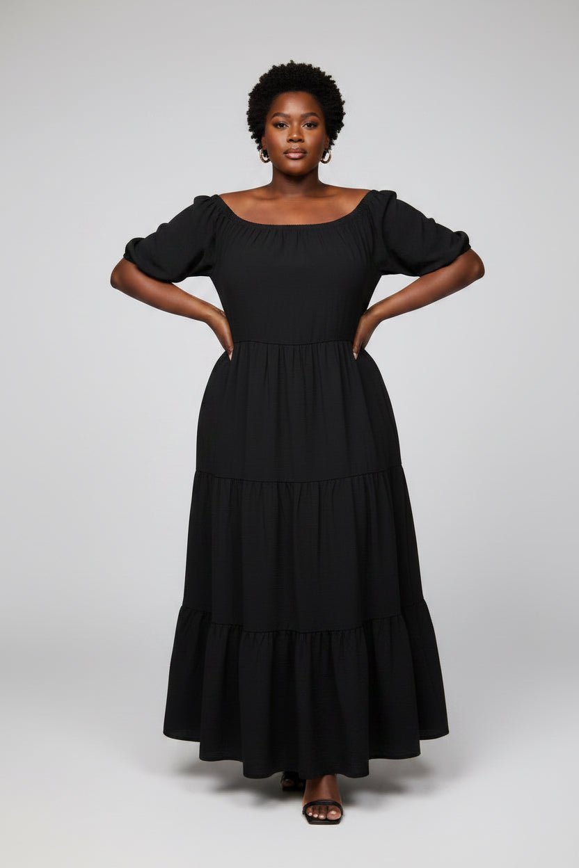 Neutral Shades Maxi Dress - House of FaSHUN by Shun Melson