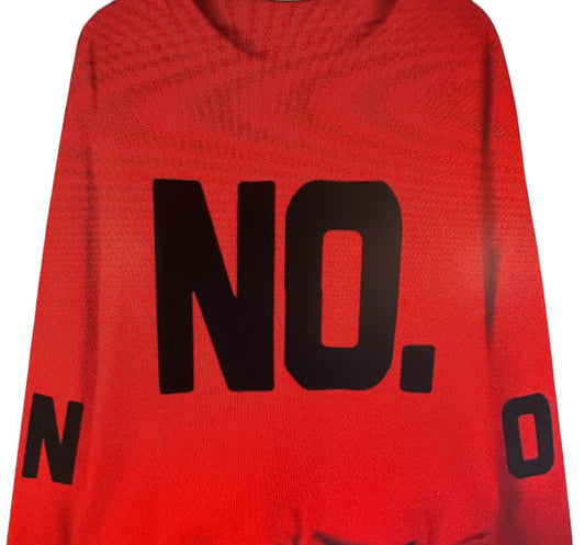 NO Red Long Sleeve - House of FaSHUN by Shun Melson