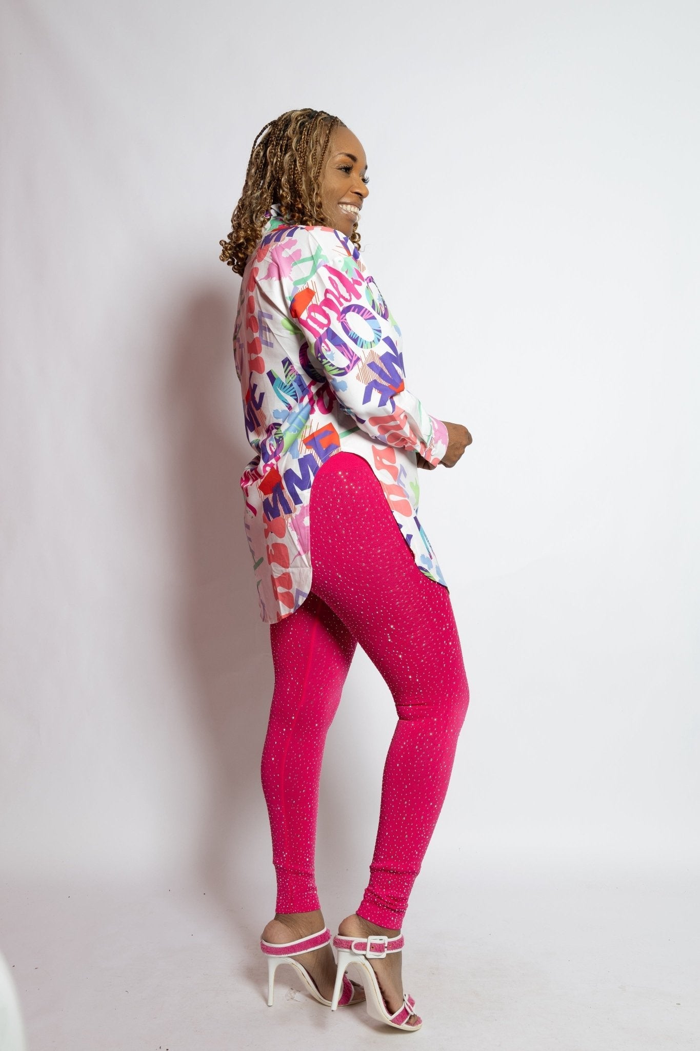 Rhinestone Leggings - House of FaSHUN by Shun Melson