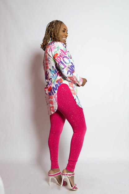 Rhinestone Leggings - House of FaSHUN by Shun Melson