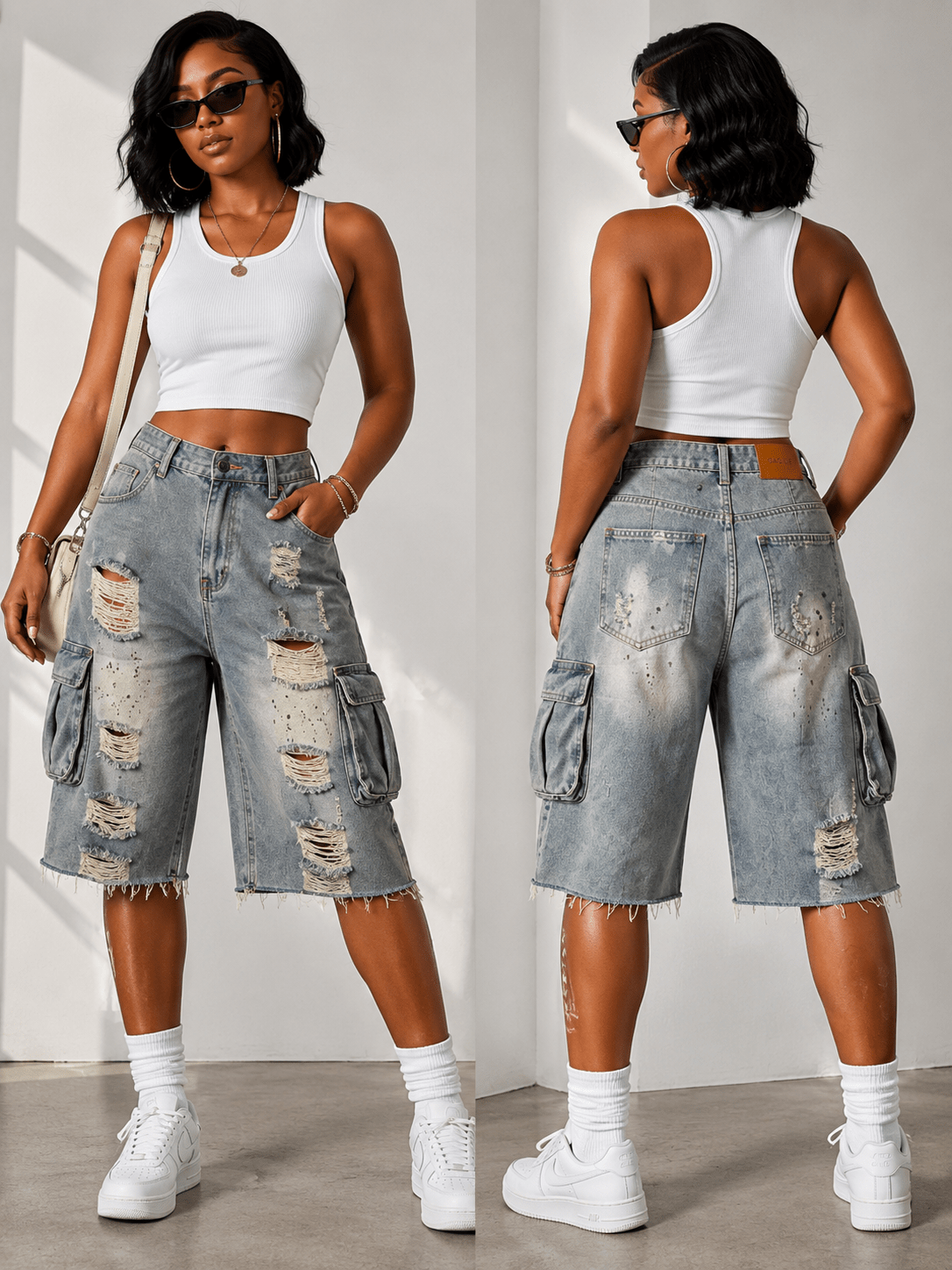 Rip N Run Cargo Shorts - House of FaSHUN by Shun Melson