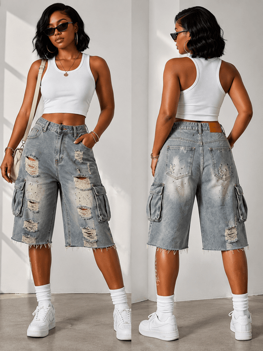 Rip N Run Cargo Shorts - House of FaSHUN by Shun Melson