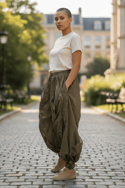 Ruffled Pant - House of FaSHUN by Shun Melson