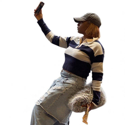 Rugby Blouse - House of FaSHUN by Shun Melson